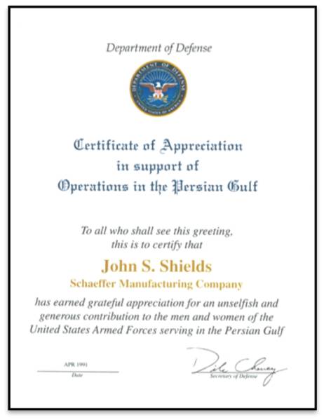 Cheney Letter
